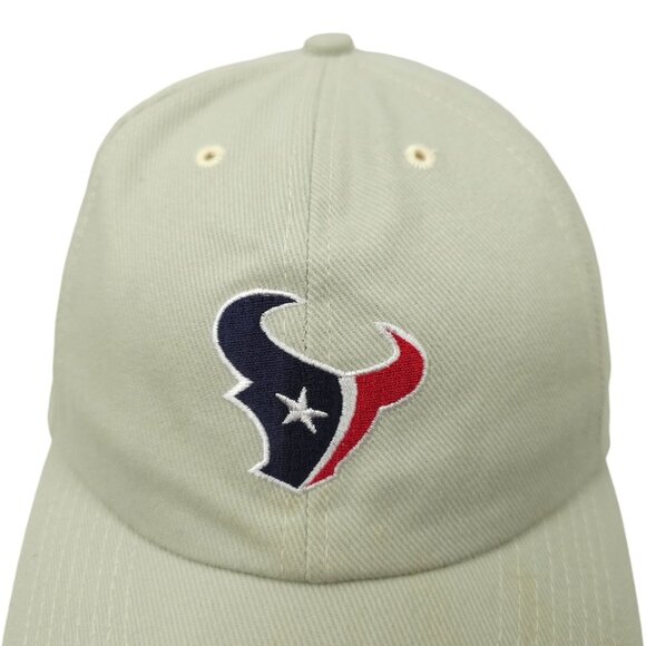 NFL Houston Texans Football Adjustable Size Strapback Cap Baseball Hat Khaki - Picture 7 of 13